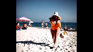 Thick BBW mother running 2 (AI generated)